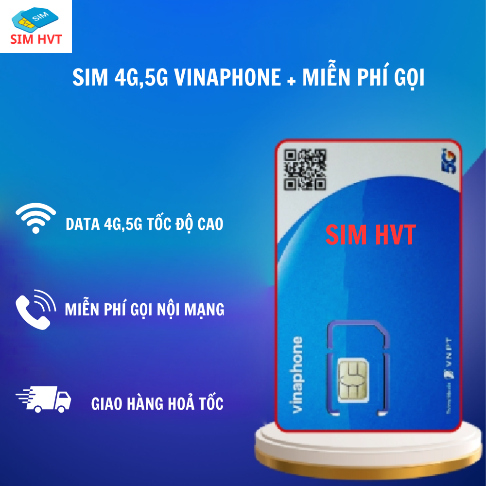 SIM Vinaphone data siêu khủng + cước phí ưu đãi , giao hàng nhanh toàn quốc.
