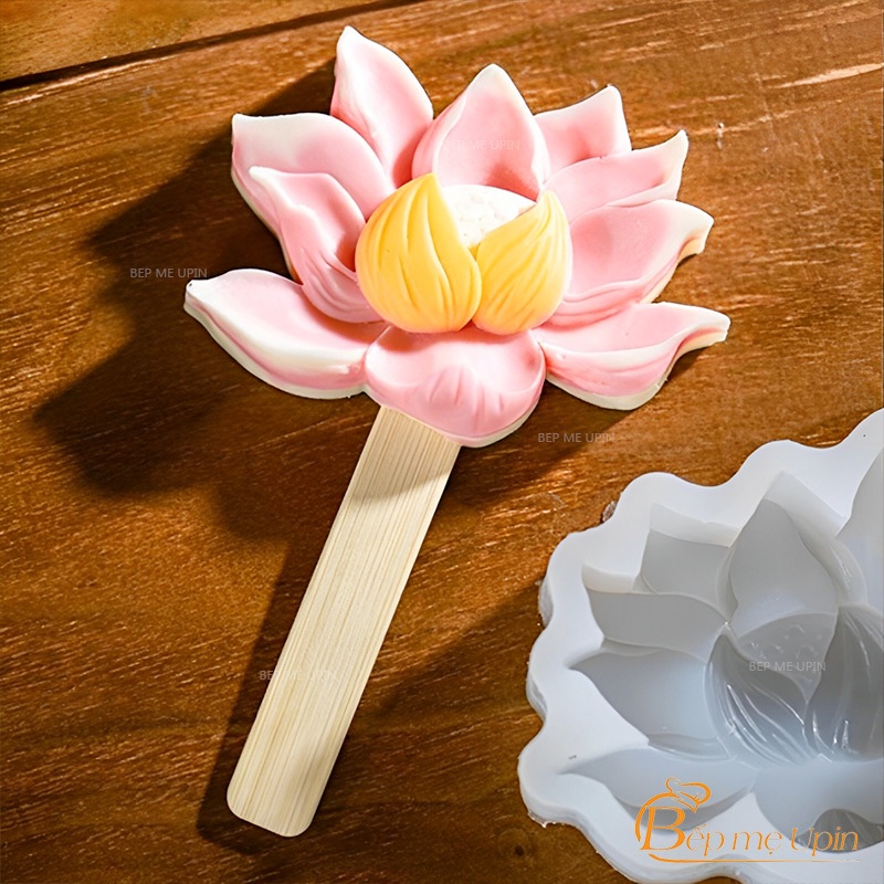 Khuôn silicon hoa sen HS94 9.5cm
