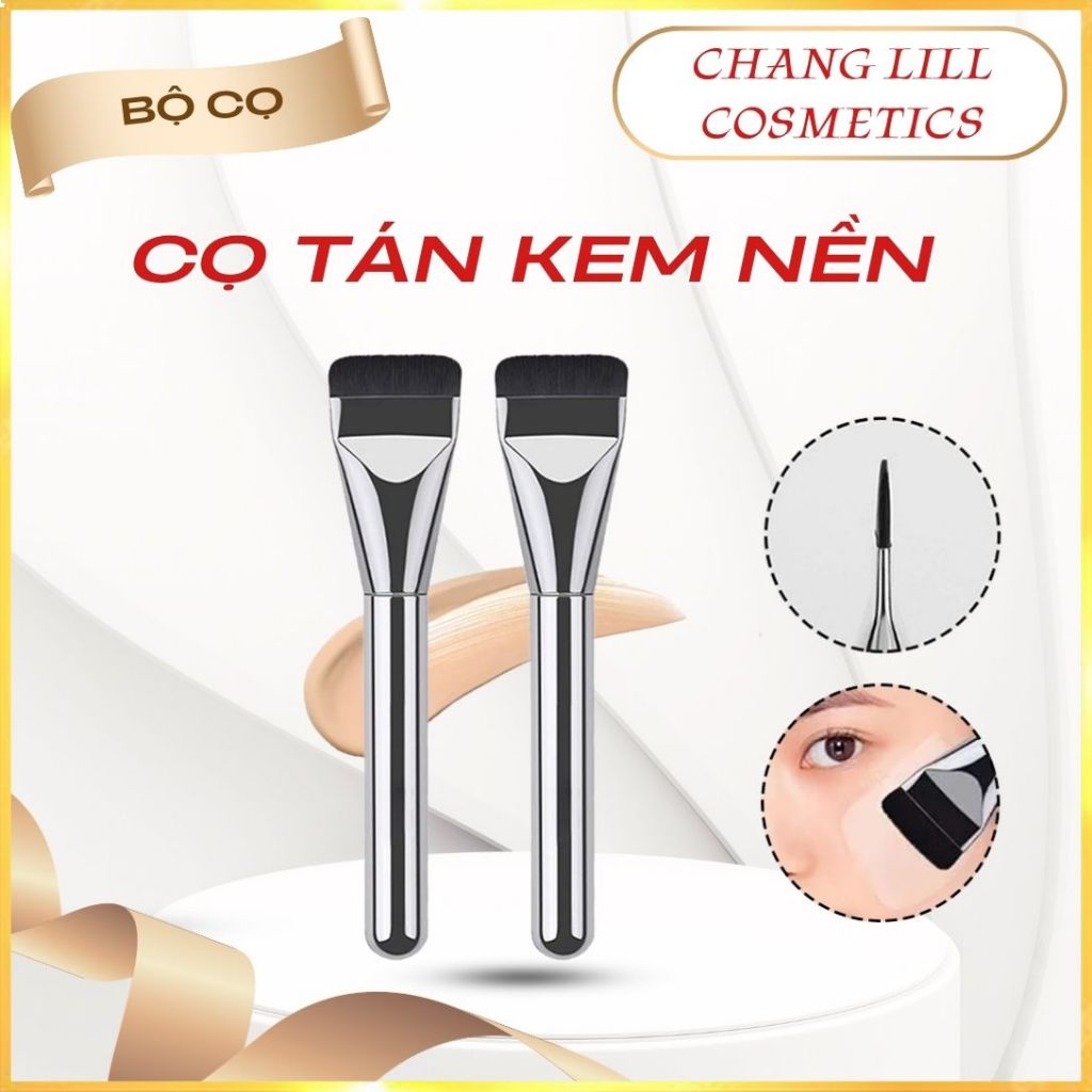 Cọ Tán Kem Nền, Cọ Dẹt Tán Nền Cọ Quét Nền, Lông Cọ Mềm Mại Tráng Gương Cực Sang