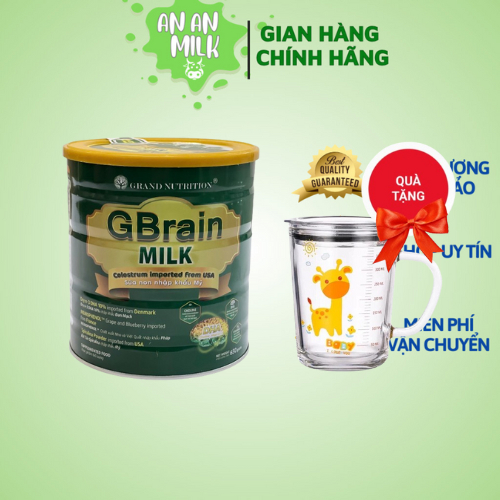 Sữa tảo trí não GBrain Milk giúp phát triển toàn diện não bộ toàn diện cho trẻ - Hộp 650g