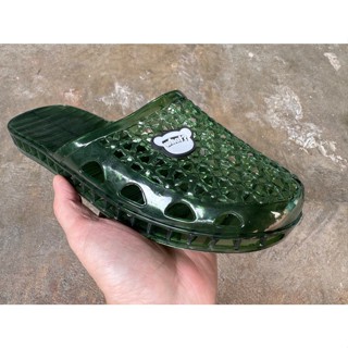  Sục nữ trong suốt đi mưa nắng dép nhựa đủ 3 màu đế dày 3cm team what giày búp bê cao su đẹp Cao Cấp 