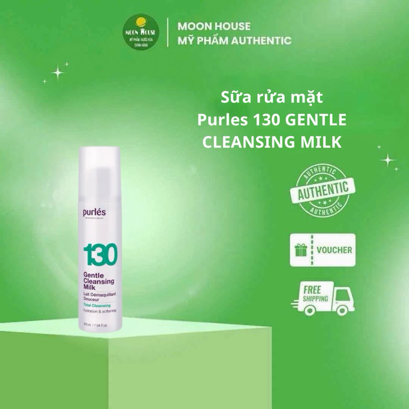 Sữa rửa mặt  Purles 130 GENTLE  CLEANSING MILK
