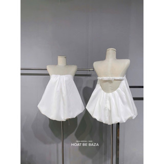 Yanghi clothes ÁO quây dáng babydoll hở lưng(  có cup ngực) chun nơ eo dễ mặc