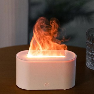 Máy Xông Tinh Dầu Mini Ngọn Lửa Siêu Đẹp, Đèn Ngủ Led 7 Màu, Sang Trọng, Tinh Tế