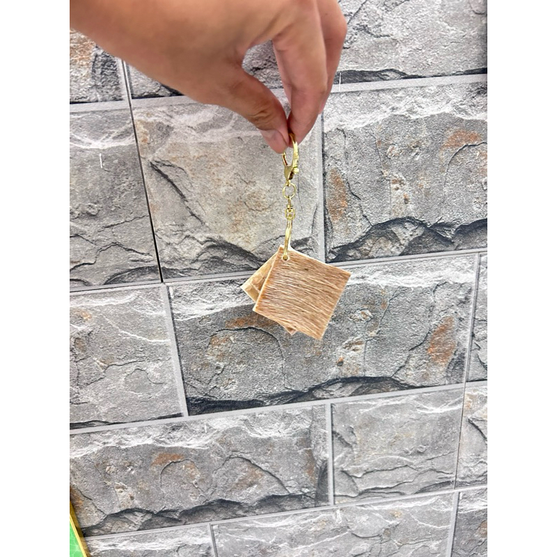 Móc Khoá Phong Thuỷ Da Trâu Trắng