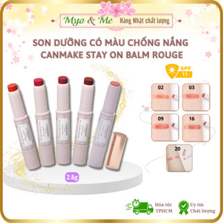 Son Dưỡng Có Màu Chống Nắng Canmake Stay-On Balm Rouge – Mềm Môi, Lên Màu Tự Nhiên, Bảo Vệ Tối Ưu!
