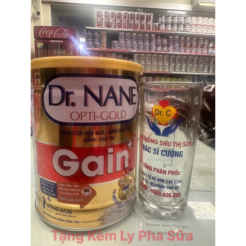 Sữa Dr Nane  Gain 800g Dành cho trẻ Gầy , Nhẹ Cân, ăn uống kém