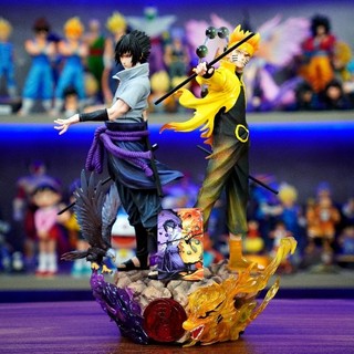  Mô hình nhân vật Naruto và Sasuke cao 38cm  KÈM THẺ NHỰA PVC + KÈM GIÁ ĐỠ THẺ  