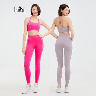 Set đồ tập Yoga Gym Luxury Hibi Sports H182 Áo 6 dây phối viền trắng, kèm mút ngực, chất vải cao cấp