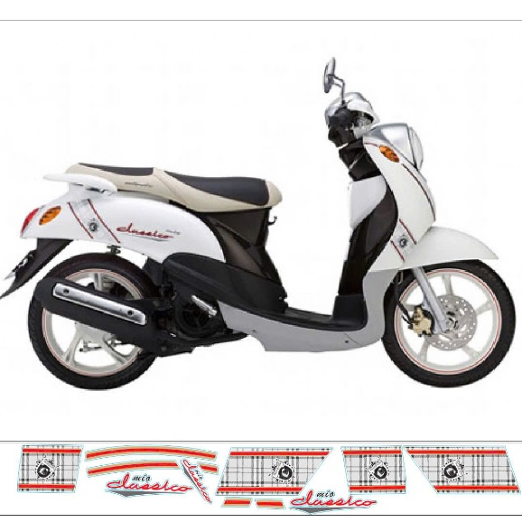 TEM RỜI MIO CLASSICO TRẮNG DECAL 3 LỚP BỀN MÀU