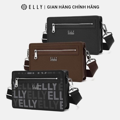 Túi clutch nam da thật ELLY HOMME ECM24 túi cầm tay đeo chéo cao cấp thời trang