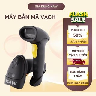 Máy bắn mã vạch Kaw 2D Hàng Chính Hãng, Không Dây, Bluetooth 5.0, Quét Mã Vạch Đa Tia Mã 1D, Mã QR
