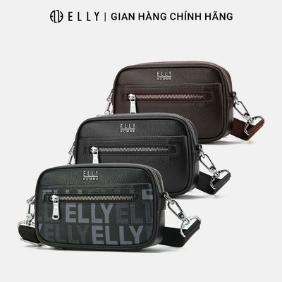 Túi clutch nam da thật ELLY HOMME ECM26 túi cầm tay đeo chéo cao cấp thời trang