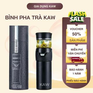 Bình Pha Trà Chính Hãng KAW, Dung Tích 450Ml, Có Màng Lọc, Có Lõi Lọc, Nhỏ Gọn, Bảo Hành 12 Tháng