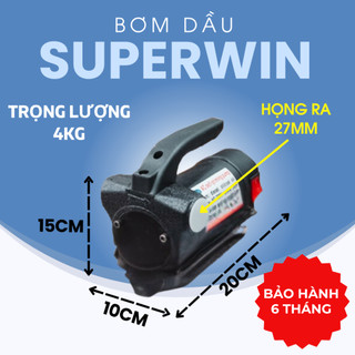Máy bơm dầu SUPERWIN 150W – Đa dạng điện áp (12V/ 24V/ 220V) - CHỈ DÙNG ĐỂ BƠM DẦU