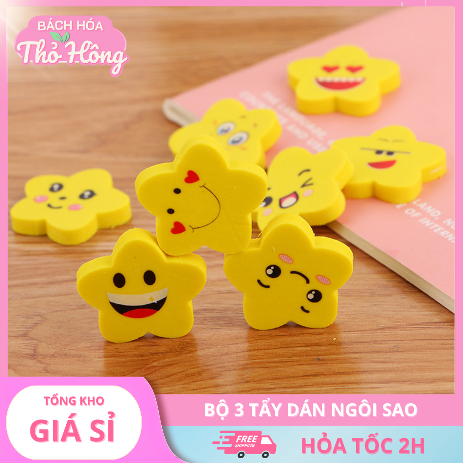 10 Tẩy Chì Dán 3 Ngôi Sao
