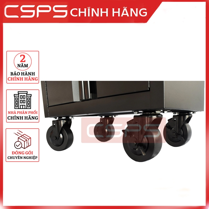 Bộ 04 bánh xe xoay CSPS màu đen