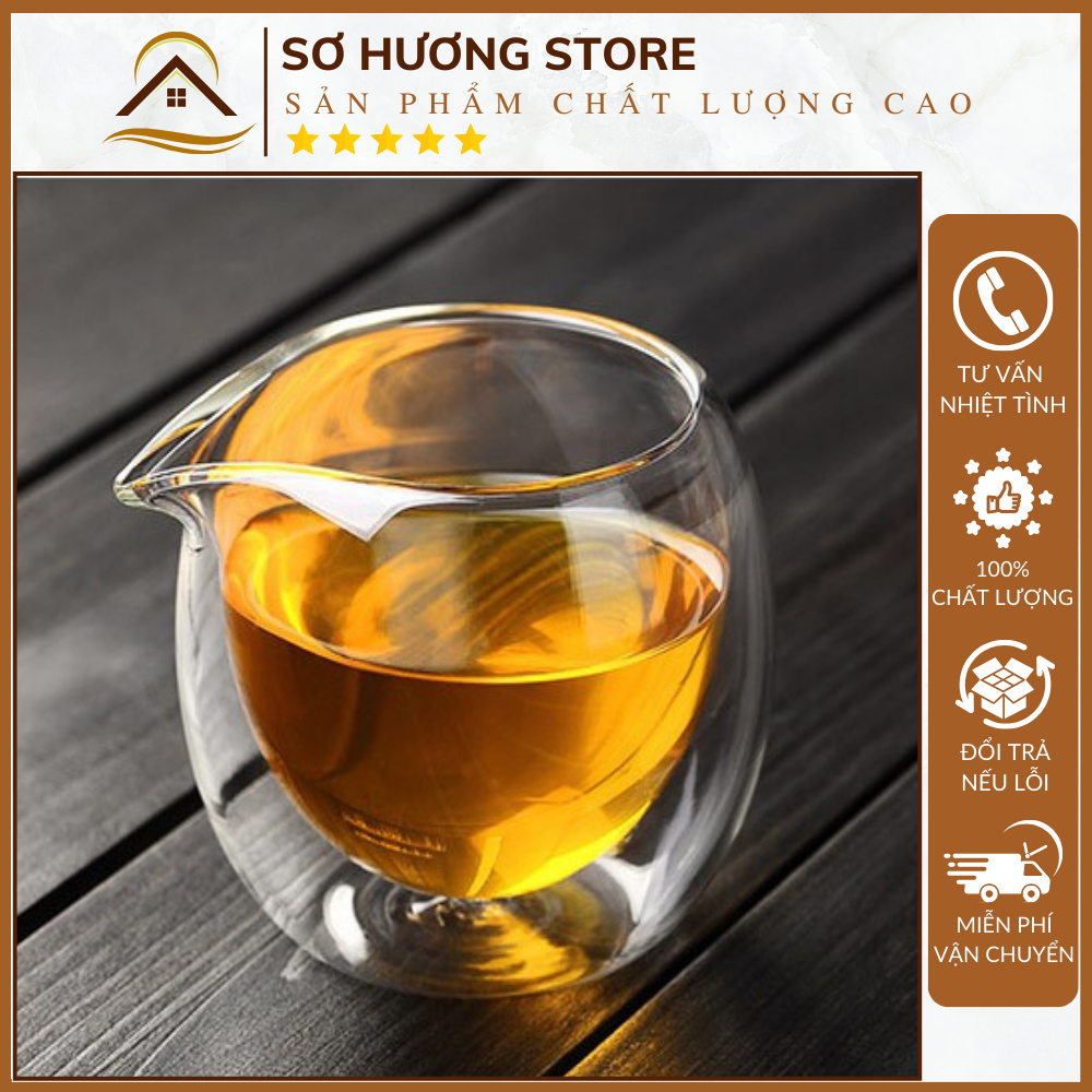 [SIÊU GIẢM GIÁ] Tống trà thủy tinh 2 lớp TT02