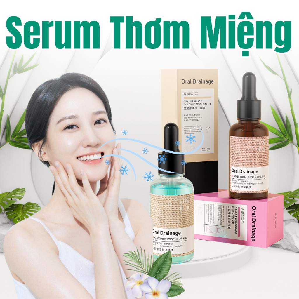 Serum Thơm Miệng Trắng Răng Làm Sạch Khoang Miệng Và Bảo Vệ Nướu, Serum Trắng Răng Hơi Thở Thơm Mát