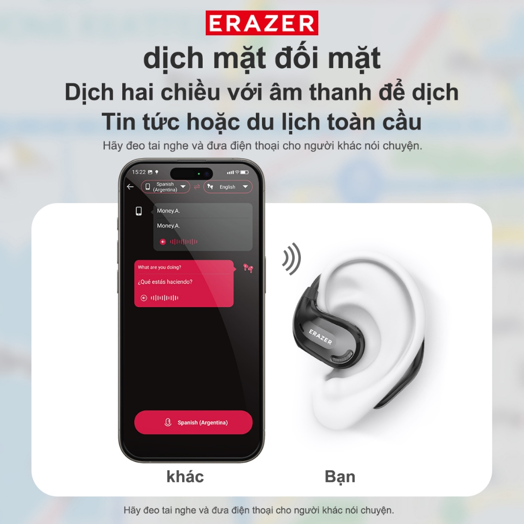 Lenovo Erazer XT66 Pro Tai Nghe Phiên Dịch Bluetooth 5.4 Màn hình hiển thị LED  AI dịch Tai nghe HiFi Âm nhạcc HD Gọi có | BigBuy360 - bigbuy360.vn