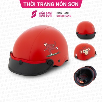 Mũ bảo hiểm nửa đầu trẻ em hoa văn chính hãng ADC-358.125