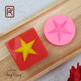 Khuôn silicon đa năng, chịu nhiệt - Khuôn làm bánh, thạch, kem,rau câu hình ngôi sao 5cm