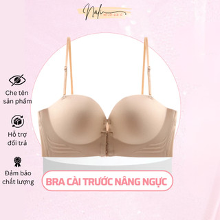  Áo Ngực Không Dây Cài Trước Nâng Ngực Tạo Khe Đệm Dày 4cm Chống Tuột Nali do lot gia si 444 