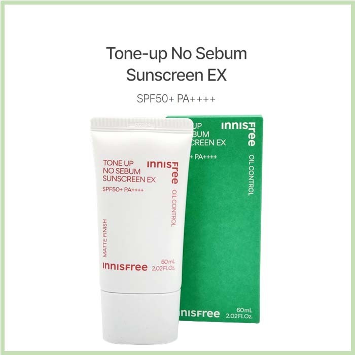 Kem chống nắng innisfree TONE UP NOSEBUM SUNSCREEN EX SPF50+ PA++++ 60ML MẪU MỚI 2023