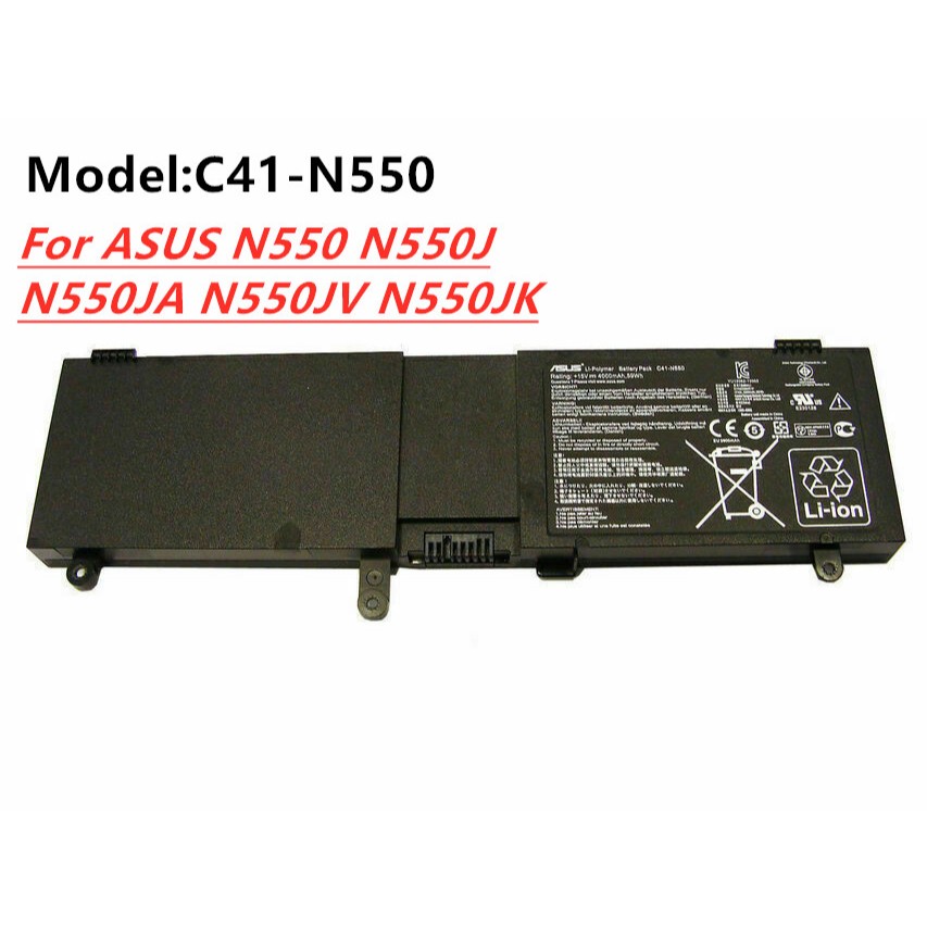💯 Pin (Battery) ZIN  ASUS C41-N550 N550J N550JA N550JV N550JX N550JK Q550L Q550LF