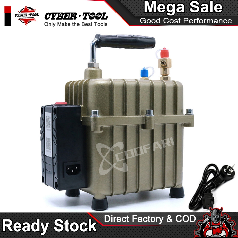 Bơm Chân Không 2 trong 1 28L cho Hút Chân Không và Bơm Khí / Máy Nén Khí Điều Hòa Ô Tô