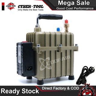 Bơm Chân Không 2 trong 1 28L cho Hút Chân Không và Bơm Khí / Máy Nén Khí Điều Hòa Ô Tô