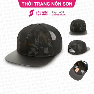 Mũ snapback hiphop NÓN SƠN hoa văn ngẫu nhiên MC210AK-ĐN6HV