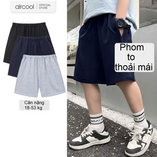 Quần đùi bé trai Aircool cotton mềm mát size to size đại dáng thể thao thoải mái-QDCBT02
