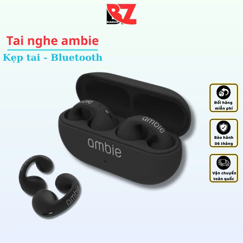 Tai Nghe Bluetooth Kẹp Tai Bubzone Ambie Giảm Tiếng Ồn