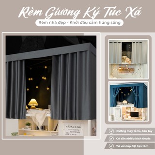  Rèm giường kí túc xá giường tầng vải gấm cực dày TẶNG KÈM MÓC VÀ DÂY TREO SHIHOME DECOR 
