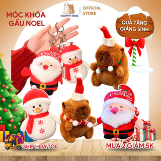  Móc khóa gấu bông ông già Noel người tuyết quà tặng Giáng Sinh nhỏ xinh dễ thương đồ trang trí decor Noel - Happy Hug 