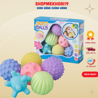 Bóng cho bé chơi, bóng xúc giác giúp phát triển xúc giác, thị giác, thính giác cho bé