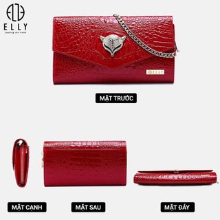 [Hàng hiệu cao cấp] Túi clutch nữ cao cấp da thật ELLY- EC4
