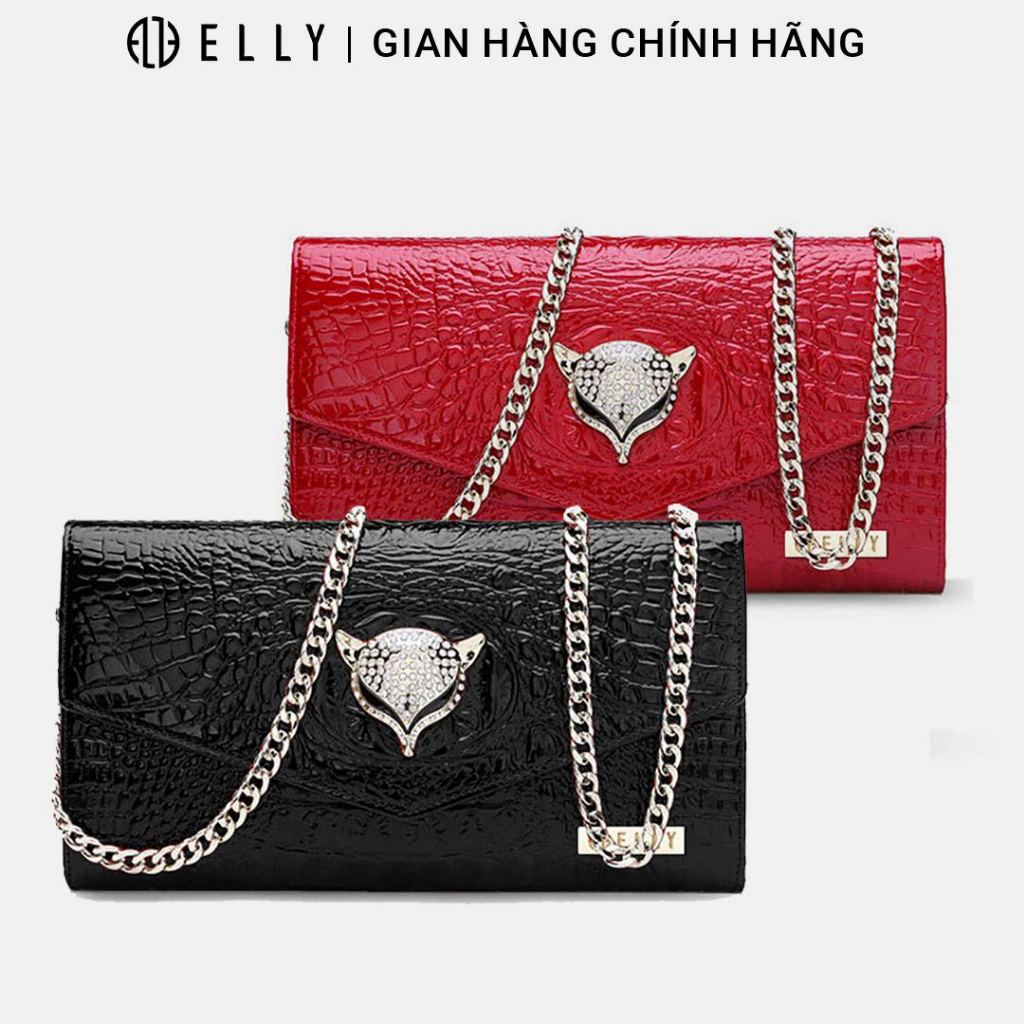 [Hàng hiệu cao cấp] Túi clutch nữ cao cấp da thật ELLY- EC4