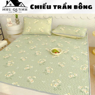 Bộ ga gối đũi chiếu điều hòa chiếu trải giường có chun cài góc kèm 2 vỏ gối đầu nhiều kích thước m6 m8 và 2m