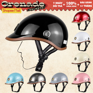 Mũ Bảo Hiểm 1/2 Đầu Mỏ Liền VARO SHAPE Có Lỗ Thông Gió Phong Cách Nhật Bản Freesize Vòng Đầu 54-59cm