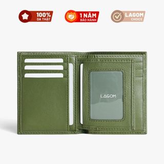 Ví Da Nam Cao Cấp – Dáng Đứng – Da Thật Mềm Mại – Có Ngăn Đựng Ảnh – LAGOM Flip Wallet