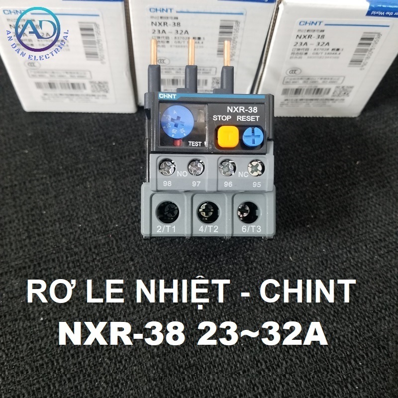 [CHÍNH HÃNG] Rơ le nhiệt CHINT NXR-38 23-32A, NXR-100 30-40A, 37-50A, 48-65A, 80-100A