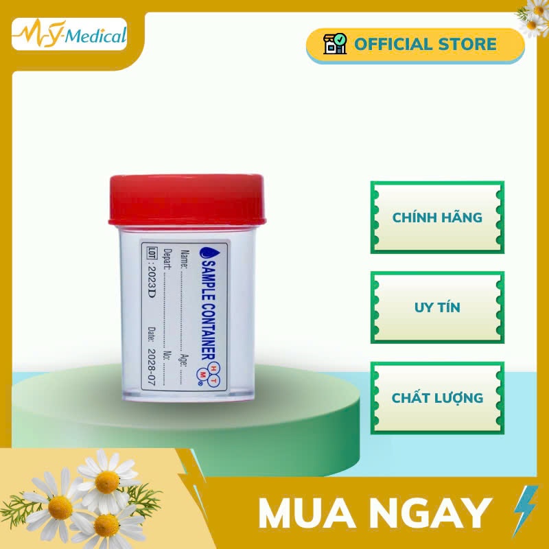 Lọ đựng nước tiểu 50ml HTM (gói 100 lọ)