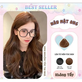 [Màu Tóc Hot ]Kem nhuộm tóc màu thời trang, Kem nhuộm tóc siêu dưỡng tại nhà tặng kèm oxy và găng tay