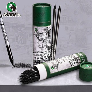 Chì Than Maries Cao Cấp Cây Lẻ Mẫu Trung Tính 7344