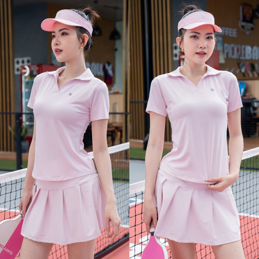 Áo polo thể thao nữ Reeta cổ áo polo,chất liệu thun co giãn,mềm mịn tập tennis, cầu lông, pickleball,chạy bộ...A086 | BigBuy360 - bigbuy360.vn
