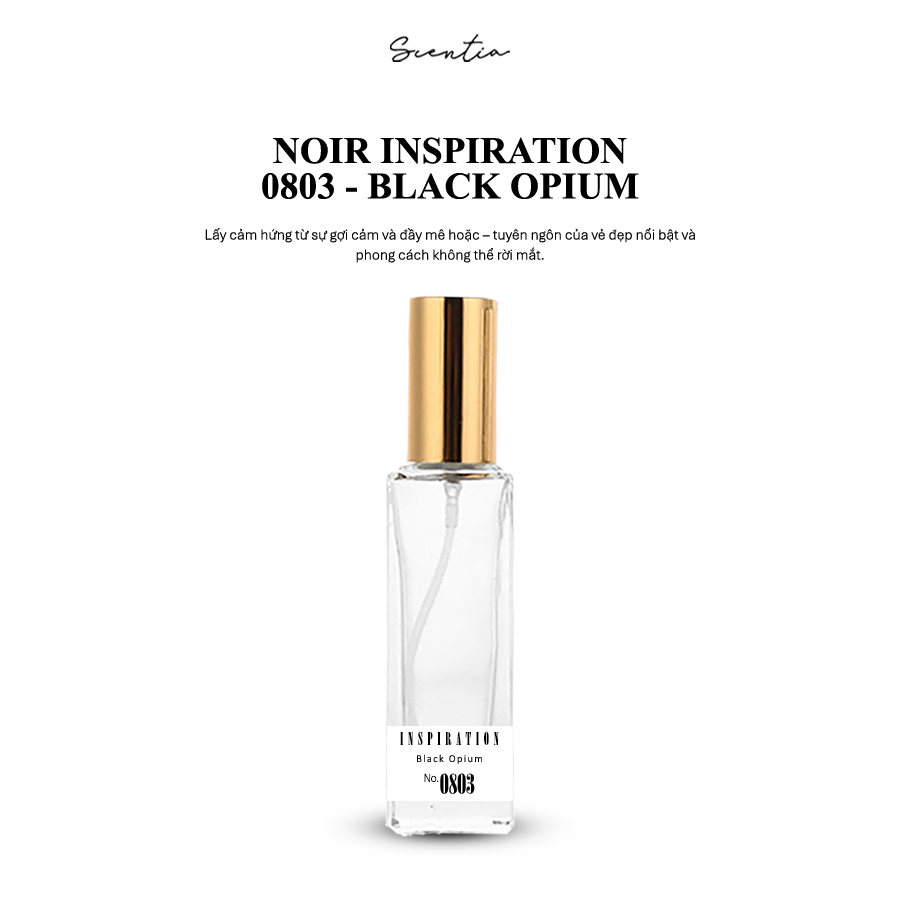 Nước Hoa Nữ NOIR INSPIRATION 0803 - Black Opium Cao Cấp Chính Hãng | NOIR 0803