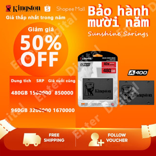 Ổ cứng SSD Kingston A400 480GB Sata 3 (SA400S37/480G) - Bảo hành 36 tháng