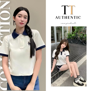  Áo polo nữ Spao cổ viền xanh chính hãng Hàn Quốc cao cấp áo thun nữ có cổ tiểu thư giá rẻ - TEYTEY 